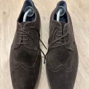 🌟 Joseph Abboud Collection - Men's Brown Suede Brogue Dress Shoes (Size 10)